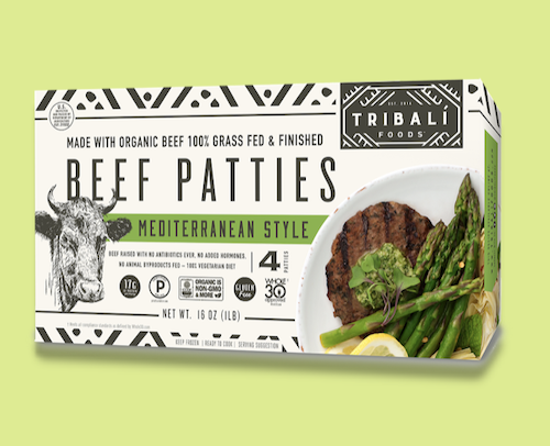 Mediterranean Style Grassfed beef patties Tribalí Foods